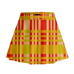 Check Pattern Mini Flare Skirt by Nexatart