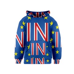 Britain Eu Remain Kids  Pullover Hoodie by Nexatart