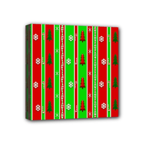 Christmas Paper Pattern Mini Canvas 4  x 4 