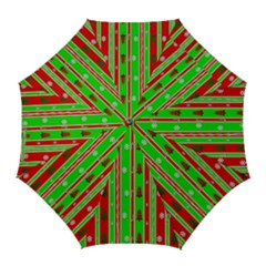 Christmas Paper Pattern Golf Umbrellas