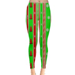 Christmas Paper Pattern Leggings 