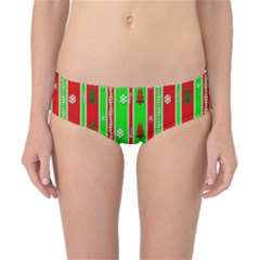 Christmas Paper Pattern Classic Bikini Bottoms