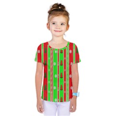 Christmas Paper Pattern Kids  One Piece Tee