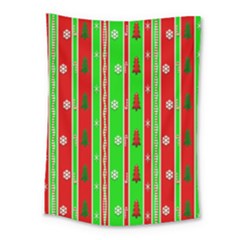 Christmas Paper Pattern Medium Tapestry