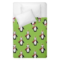 Christmas Penguin Penguins Cute Duvet Cover Double Side (single Size) by Nexatart