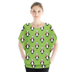 Christmas Penguin Penguins Cute Blouse