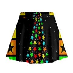 Christmas Time Mini Flare Skirt by Nexatart