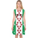 Christmas Snowflakes Christmas Trees Capsleeve Midi Dress View1