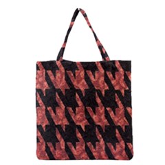 Dogstooth Pattern Closeup Grocery Tote Bag