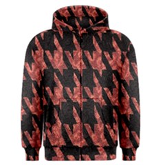 Dogstooth Pattern Closeup Men s Zipper Hoodie by Nexatart