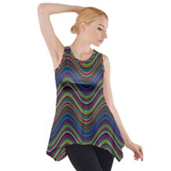 Decorative Ornamental Abstract Side Drop Tank Tunic