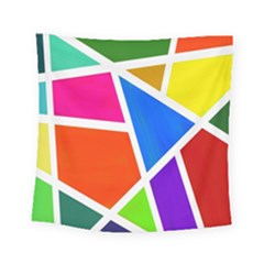 Geometric Blocks Square Tapestry (small) by Nexatart