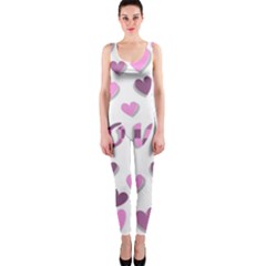 Love Valentine S Day 3d Fabric Onepiece Catsuit by Nexatart
