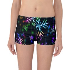 Nowflakes Snow Winter Christmas Boyleg Bikini Bottoms