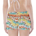 Retro watercolors                                              Boyleg Bikini Wrap Bottoms View2