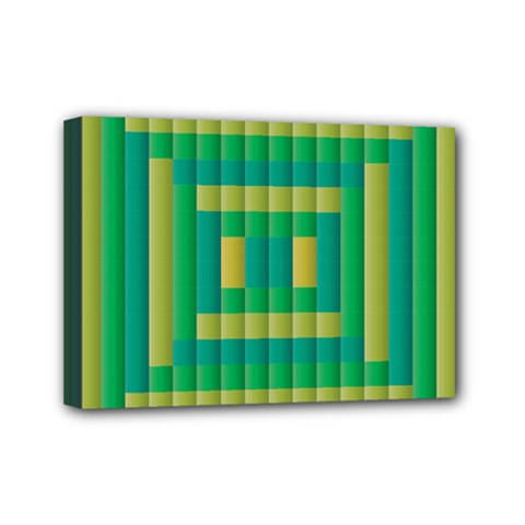 Pattern Grid Squares Texture Mini Canvas 7  X 5  by Nexatart