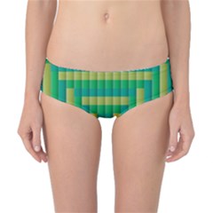 Pattern Grid Squares Texture Classic Bikini Bottoms by Nexatart