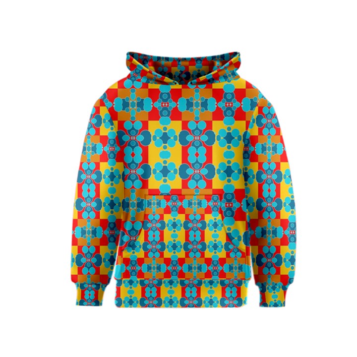 Pop Art Abstract Design Pattern Kids  Pullover Hoodie