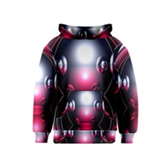 Red 3d  Computer Work Kids  Pullover Hoodie by Nexatart