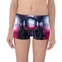 Red 3d  Computer Work Boyleg Bikini Bottoms