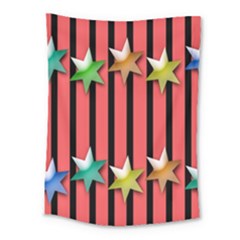 Star Christmas Greeting Medium Tapestry by Nexatart