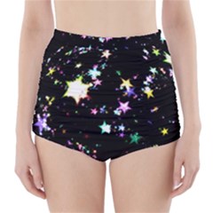 Star Ball About Pile Christmas High-waisted Bikini Bottoms