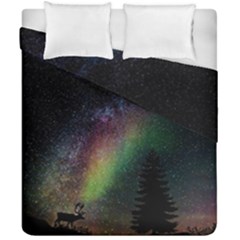 Starry Sky Galaxy Star Milky Way Duvet Cover Double Side (california King Size)