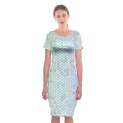 The Background Wallpaper Mosaic Classic Short Sleeve Midi Dress by Nexatart