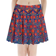 Tree Of Life Pleated Mini Skirt by Nexatart