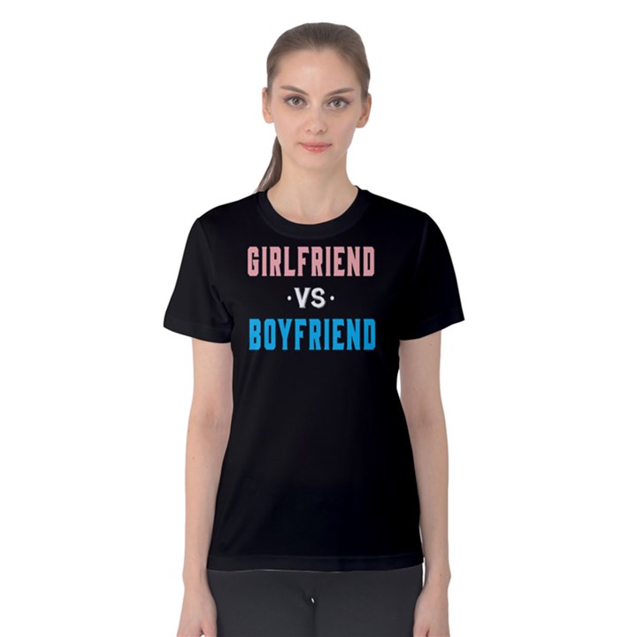 Girlfriend vs boyfriend - Women s Cotton Tee