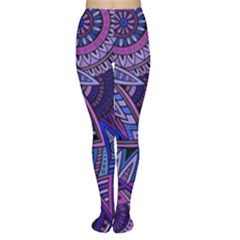 Abstract Electric Blue Hippie Vector  Women s Tights by Brittlevirginclothing