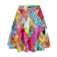 Colorful Hipster Classy High Waist Skirt by Brittlevirginclothing