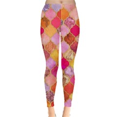 Warm Moroccan Mosaid Leggings  by Brittlevirginclothing