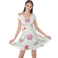 Cute Cakes Cap Sleeve Dresses by Brittlevirginclothing