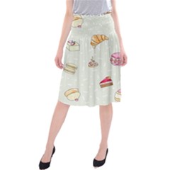 Cute Cakes Midi Beach Skirt by Brittlevirginclothing