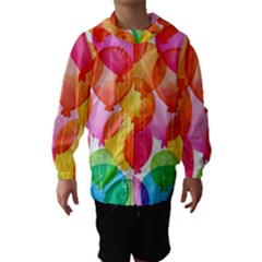 Rainbow Balloon Hooded Wind Breaker (kids) by Brittlevirginclothing