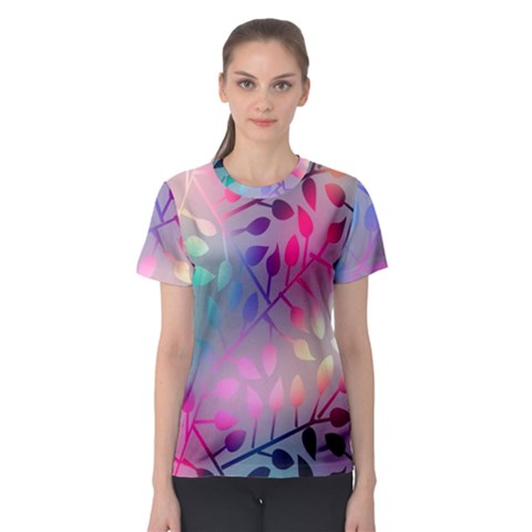 Colorful Leaves Women s Sport Mesh Tee by Brittlevirginclothing