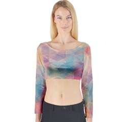 Colorful Light Long Sleeve Crop Top by Brittlevirginclothing