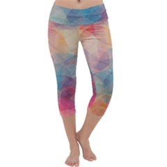 Colorful Light Capri Yoga Leggings by Brittlevirginclothing