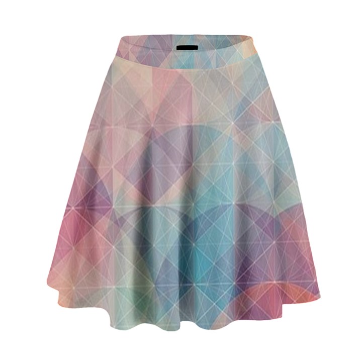 Colorful light High Waist Skirt