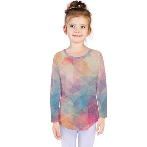 Colorful Light Kids  Long Sleeve Tee by Brittlevirginclothing