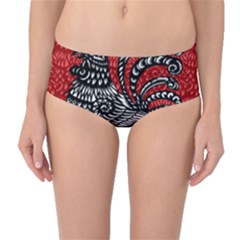 Year Of The Rooster Mid-waist Bikini Bottoms