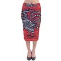 Year of the Rooster Velvet Midi Pencil Skirt View1
