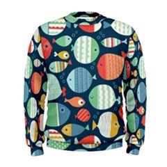 Cute Small Marine Fish Men s Sweatshirt by Brittlevirginclothing