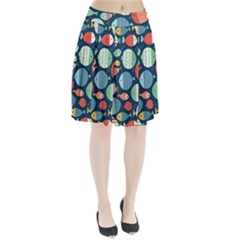 Cute Small Marine Fish Pleated Skirt