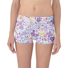 Colorful Flower Reversible Bikini Bottoms by Brittlevirginclothing