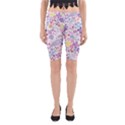 Colorful flower Yoga Cropped Leggings View1