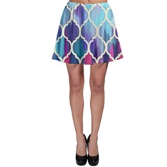 Purple Moroccan Mosaic Skater Skirt by Brittlevirginclothing