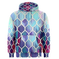 Purple Moroccan Mosaic Men s Pullover Hoodie by Brittlevirginclothing