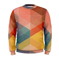 Colorful Warm Colored Quares Men s Sweatshirt by Brittlevirginclothing